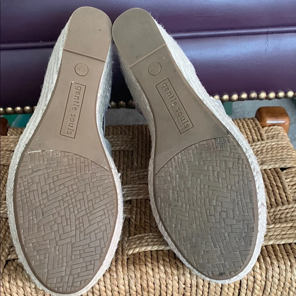 Gentle Souls Tan Wedge Shoes